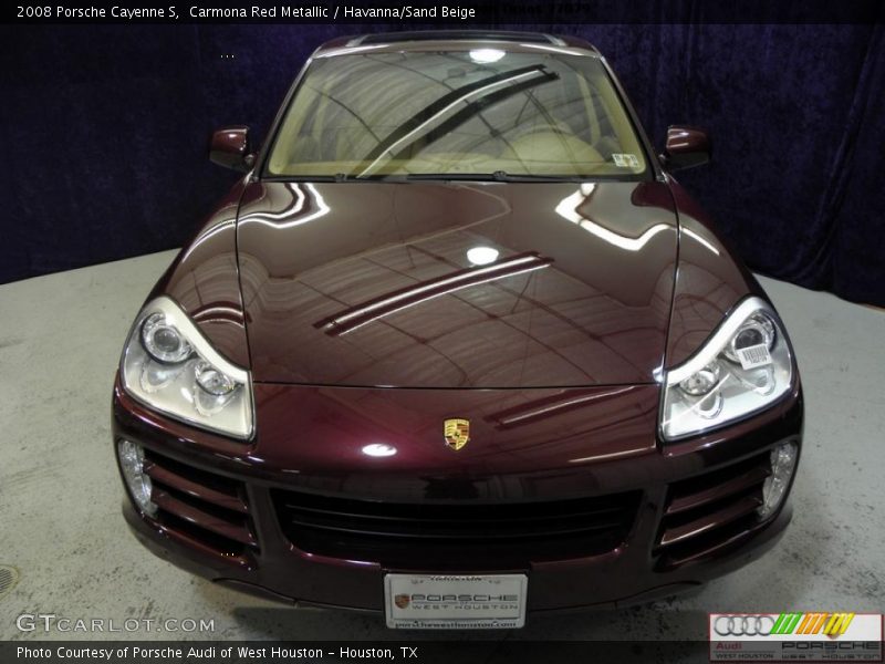 Carmona Red Metallic / Havanna/Sand Beige 2008 Porsche Cayenne S