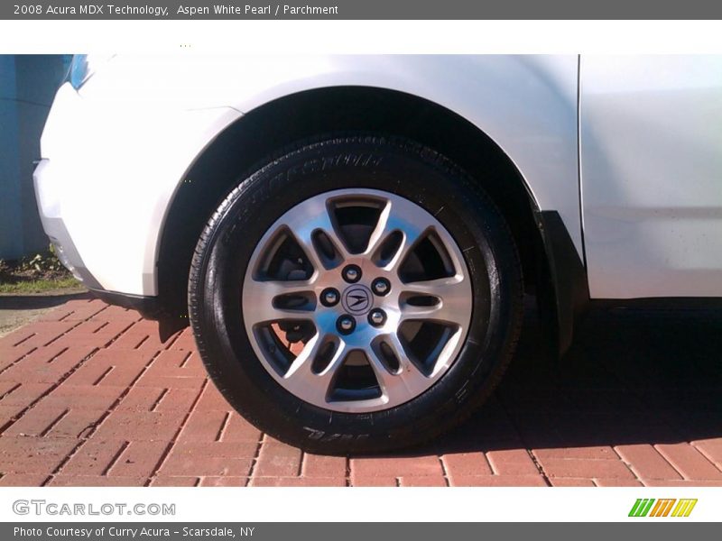 Aspen White Pearl / Parchment 2008 Acura MDX Technology