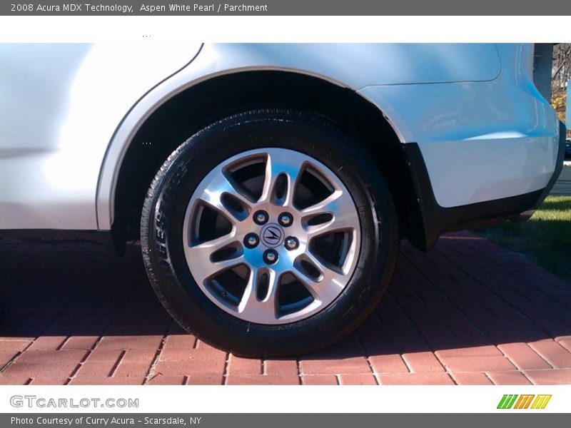 Aspen White Pearl / Parchment 2008 Acura MDX Technology