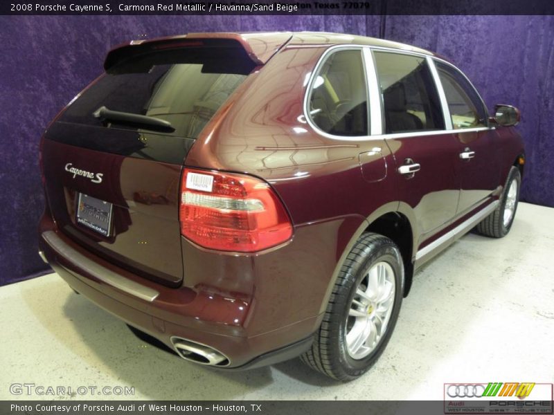 Carmona Red Metallic / Havanna/Sand Beige 2008 Porsche Cayenne S