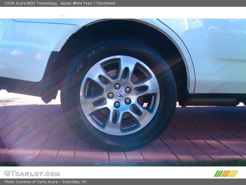 Aspen White Pearl / Parchment 2008 Acura MDX Technology