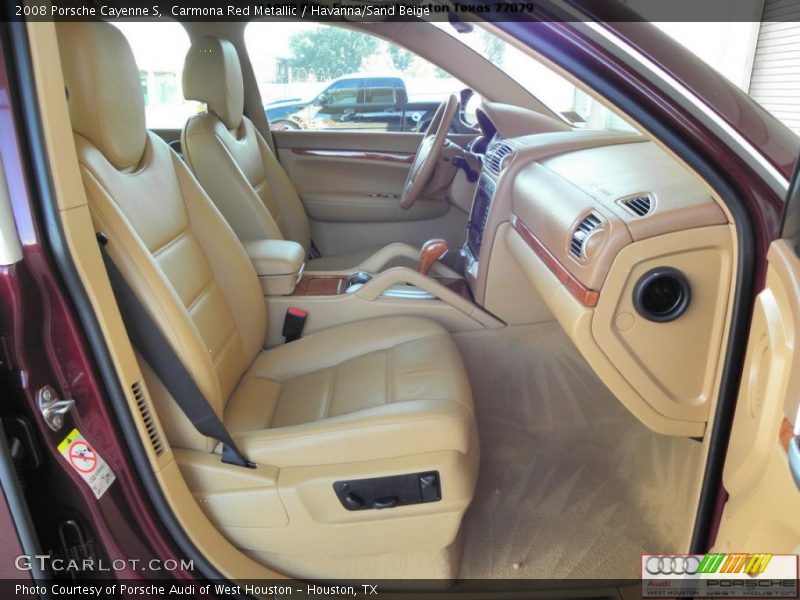 Carmona Red Metallic / Havanna/Sand Beige 2008 Porsche Cayenne S