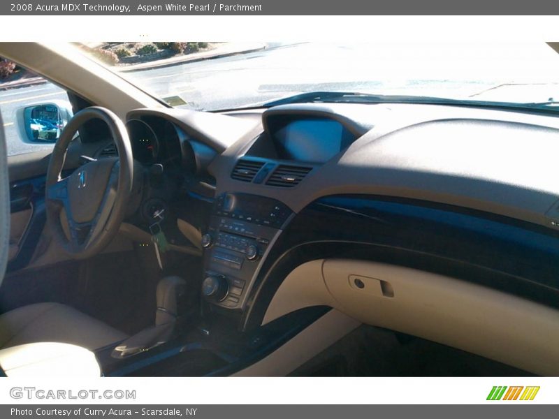 Aspen White Pearl / Parchment 2008 Acura MDX Technology
