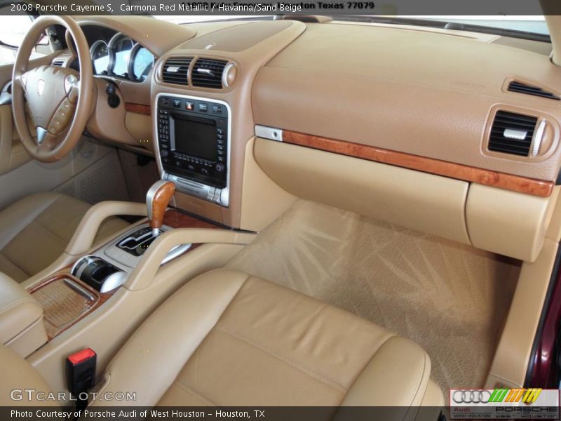 Carmona Red Metallic / Havanna/Sand Beige 2008 Porsche Cayenne S