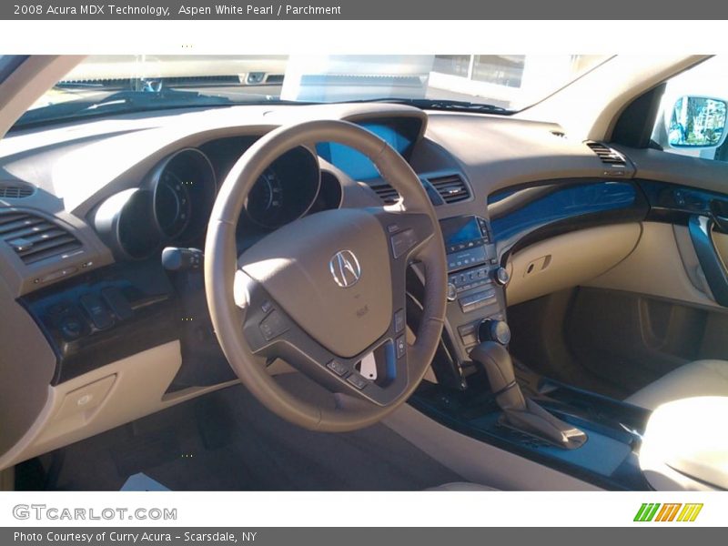 Aspen White Pearl / Parchment 2008 Acura MDX Technology