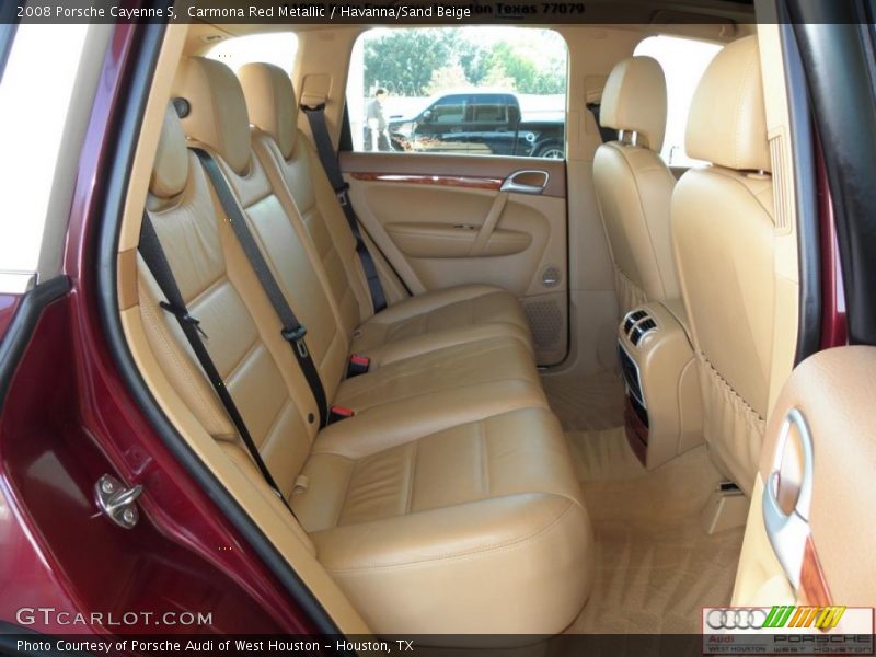 Carmona Red Metallic / Havanna/Sand Beige 2008 Porsche Cayenne S