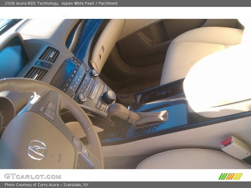 Aspen White Pearl / Parchment 2008 Acura MDX Technology