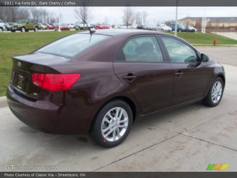 Dark Cherry / Coffee 2011 Kia Forte EX