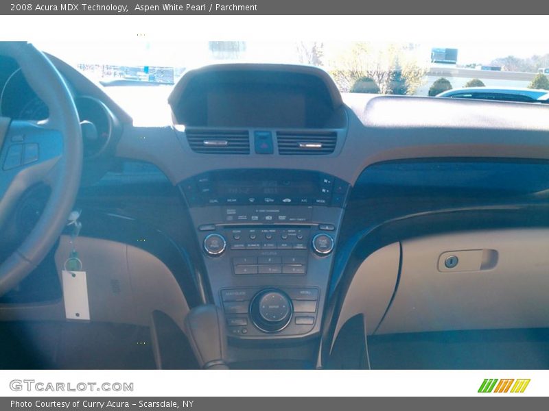 Aspen White Pearl / Parchment 2008 Acura MDX Technology