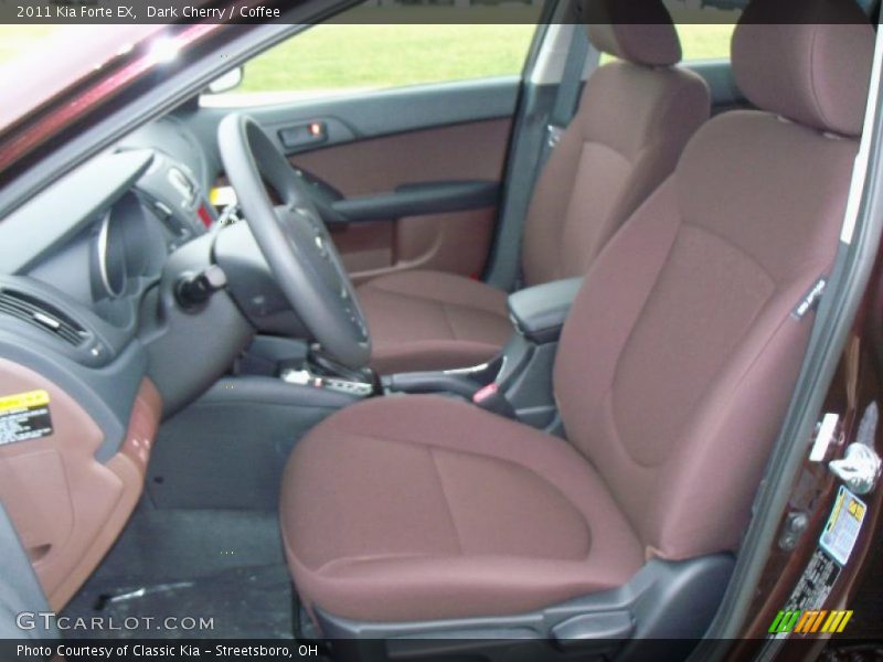Dark Cherry / Coffee 2011 Kia Forte EX