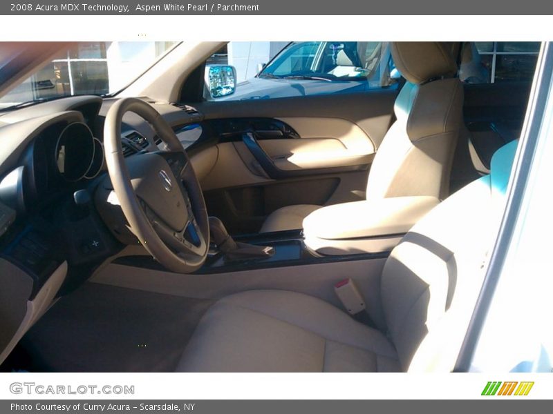 Aspen White Pearl / Parchment 2008 Acura MDX Technology