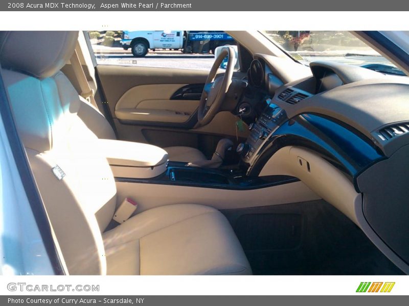 Aspen White Pearl / Parchment 2008 Acura MDX Technology