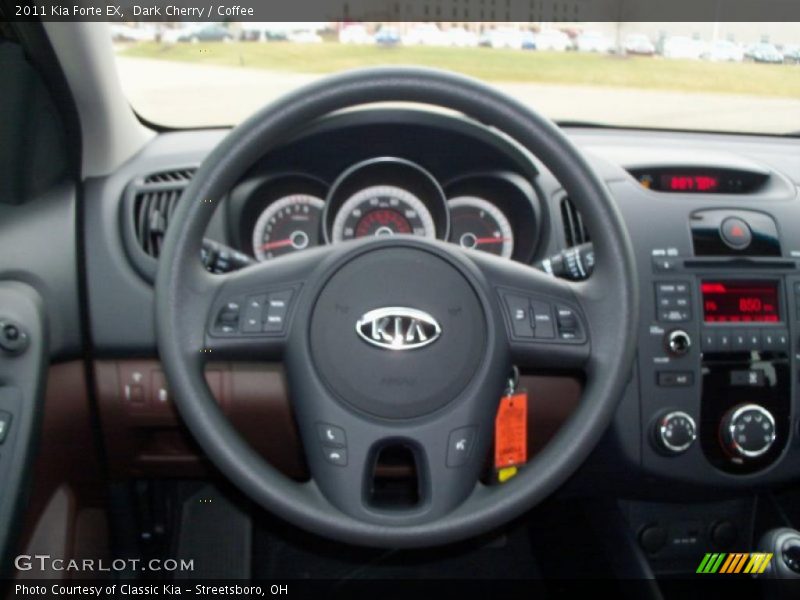 Dark Cherry / Coffee 2011 Kia Forte EX