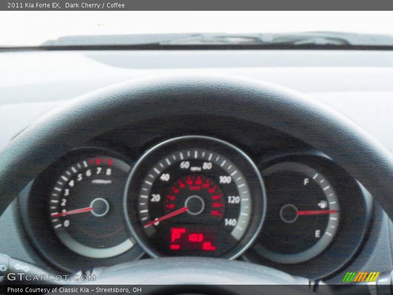 Dark Cherry / Coffee 2011 Kia Forte EX
