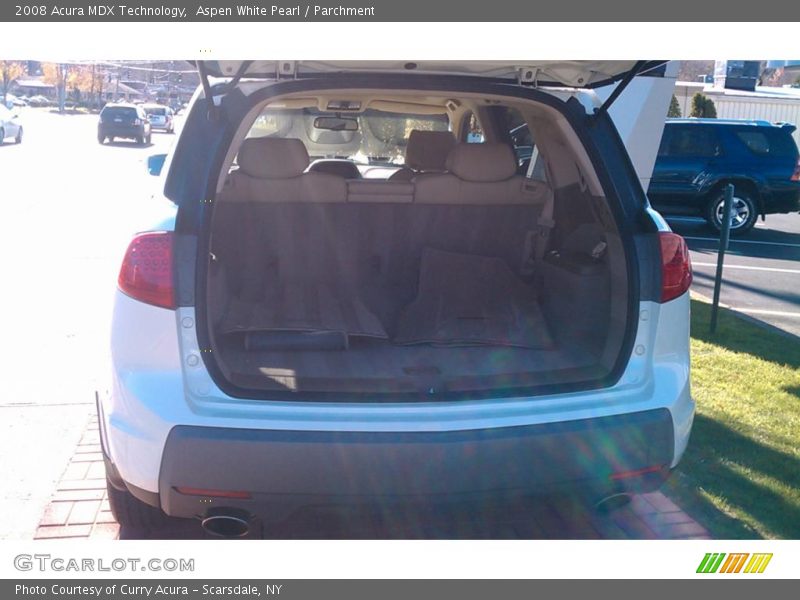 Aspen White Pearl / Parchment 2008 Acura MDX Technology