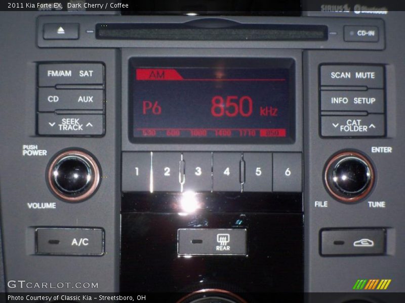 Dark Cherry / Coffee 2011 Kia Forte EX