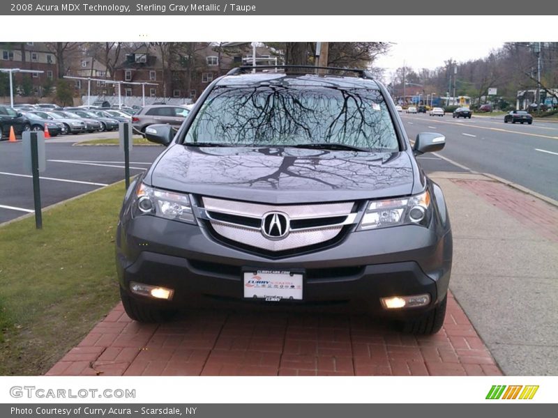 Sterling Gray Metallic / Taupe 2008 Acura MDX Technology