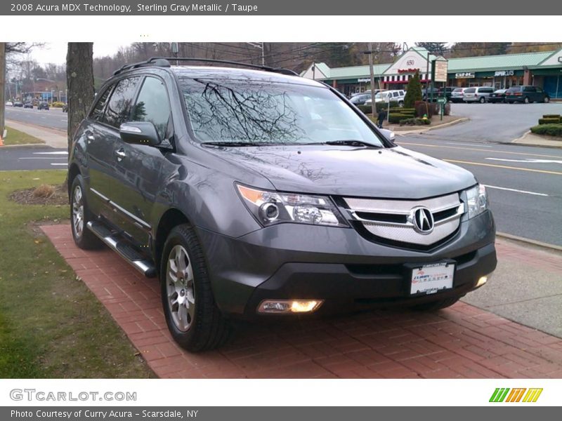 Sterling Gray Metallic / Taupe 2008 Acura MDX Technology