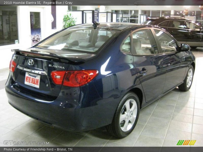 Regatta Blue / Gray 2010 Hyundai Elantra SE