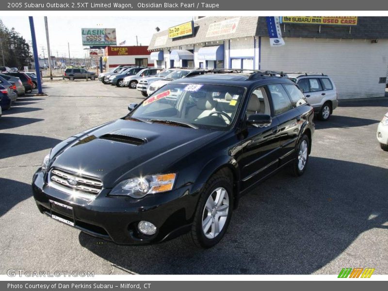 Obsidian Black Pearl / Taupe 2005 Subaru Outback 2.5XT Limited Wagon
