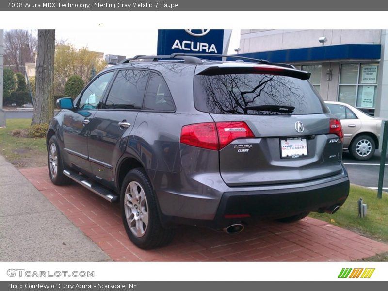 Sterling Gray Metallic / Taupe 2008 Acura MDX Technology