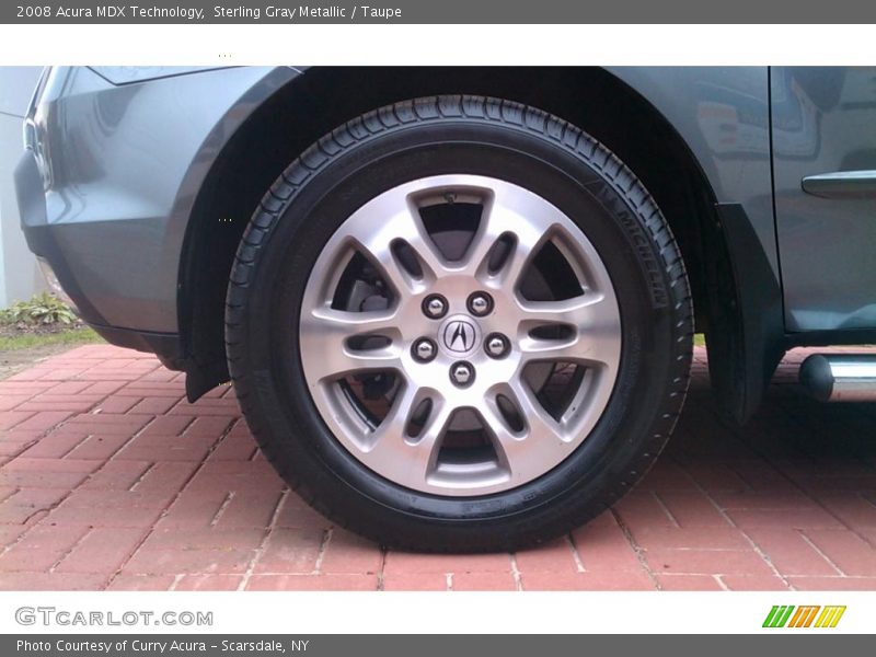 Sterling Gray Metallic / Taupe 2008 Acura MDX Technology