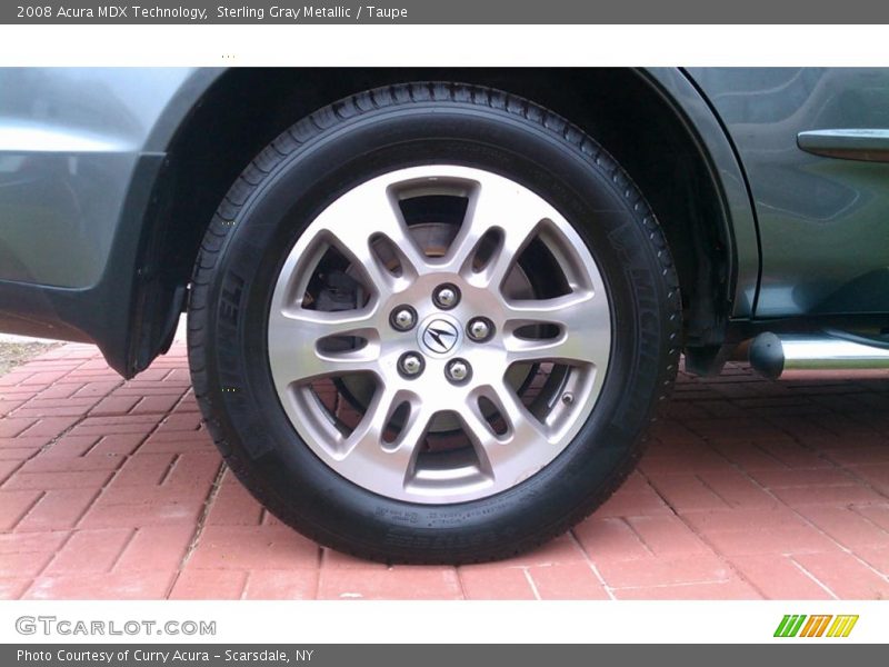 Sterling Gray Metallic / Taupe 2008 Acura MDX Technology