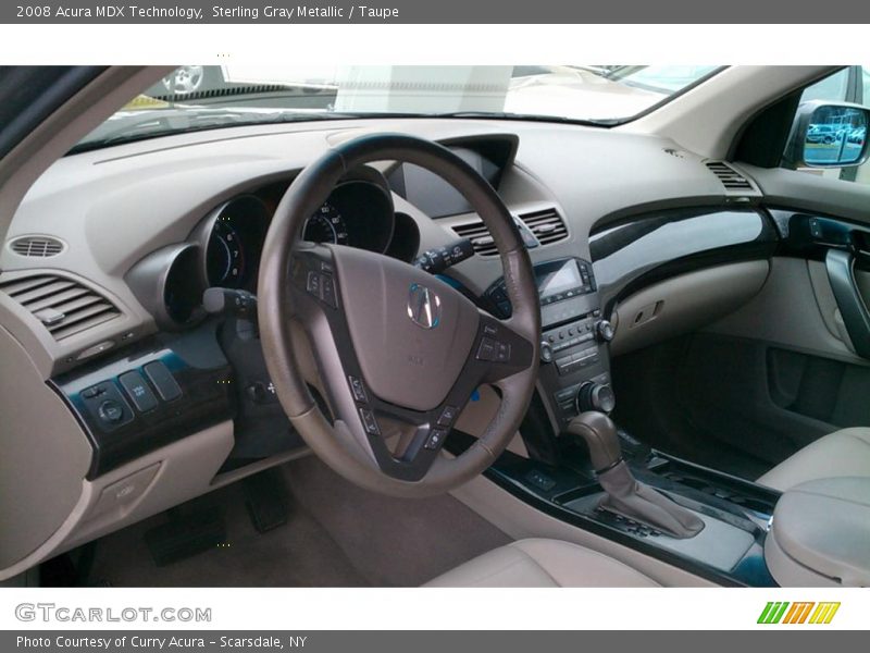 Sterling Gray Metallic / Taupe 2008 Acura MDX Technology