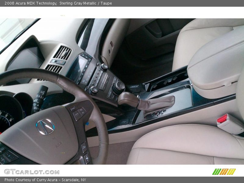 Sterling Gray Metallic / Taupe 2008 Acura MDX Technology