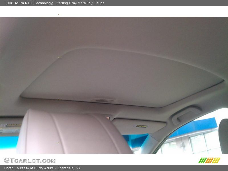 Sterling Gray Metallic / Taupe 2008 Acura MDX Technology