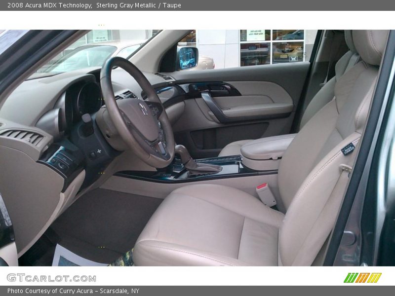 Sterling Gray Metallic / Taupe 2008 Acura MDX Technology