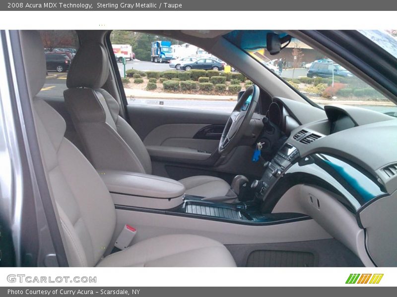 Sterling Gray Metallic / Taupe 2008 Acura MDX Technology