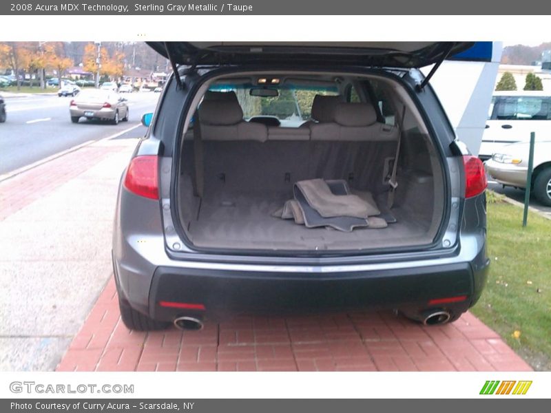 Sterling Gray Metallic / Taupe 2008 Acura MDX Technology