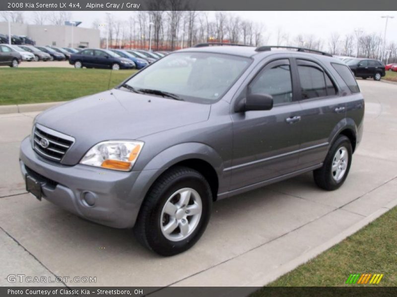 Alpine Gray / Gray 2008 Kia Sorento LX 4x4