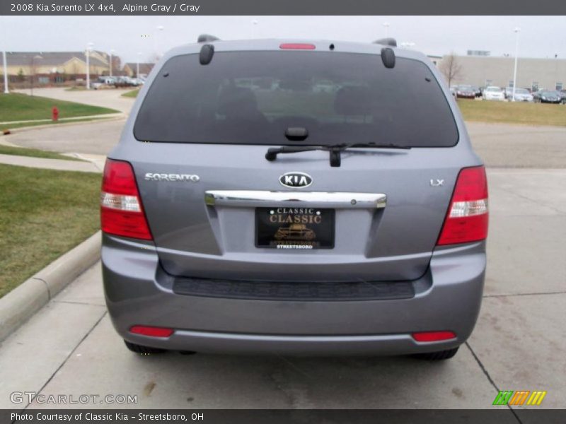 Alpine Gray / Gray 2008 Kia Sorento LX 4x4