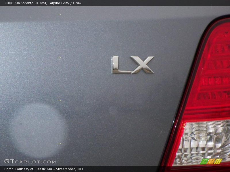 Alpine Gray / Gray 2008 Kia Sorento LX 4x4
