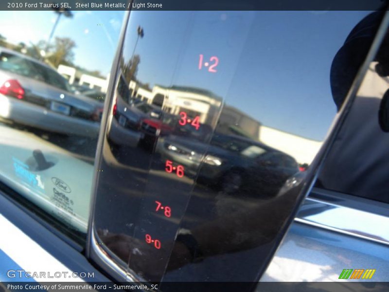 Steel Blue Metallic / Light Stone 2010 Ford Taurus SEL