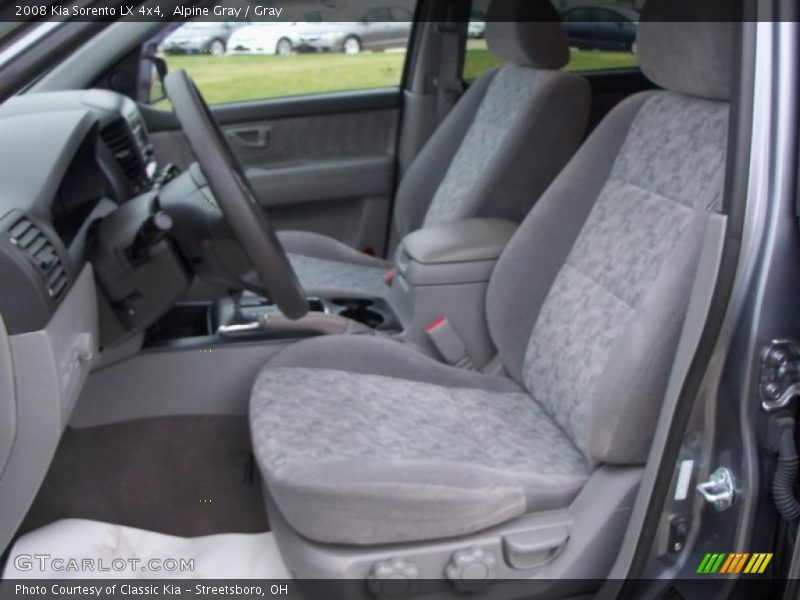 Alpine Gray / Gray 2008 Kia Sorento LX 4x4