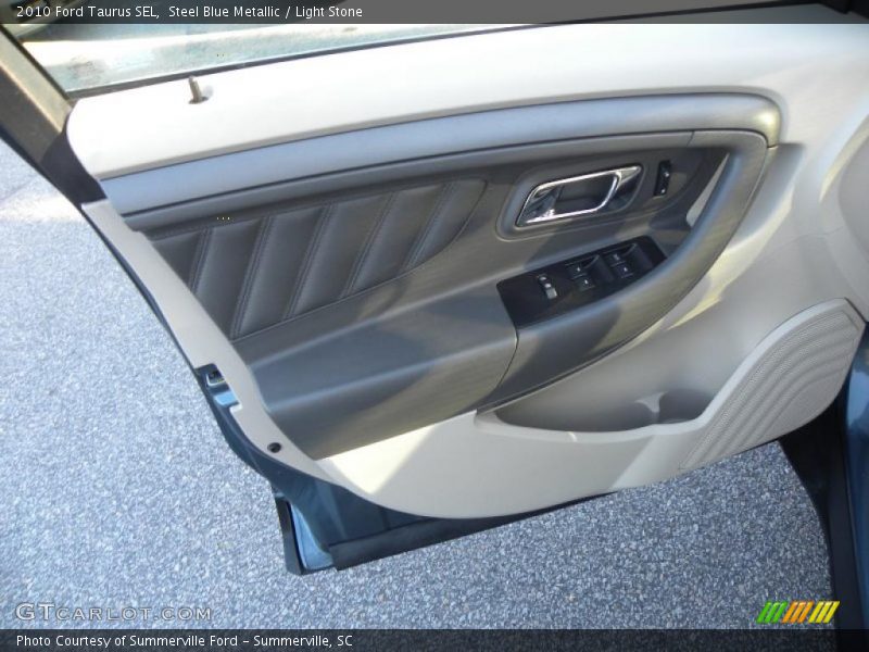 Steel Blue Metallic / Light Stone 2010 Ford Taurus SEL