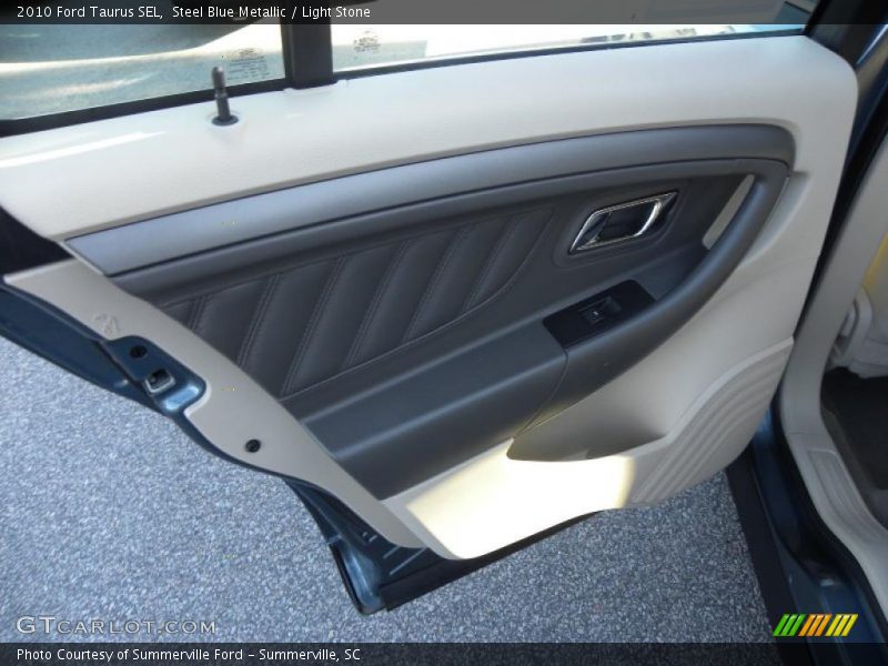 Steel Blue Metallic / Light Stone 2010 Ford Taurus SEL