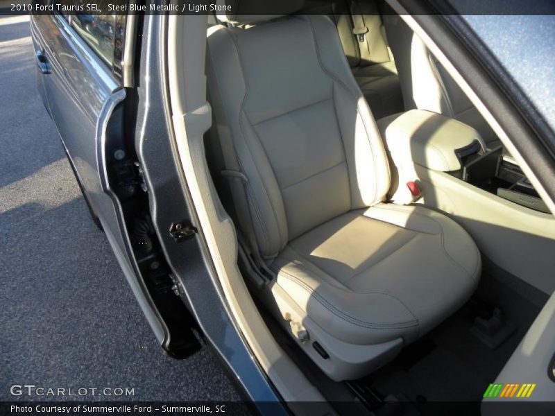 Steel Blue Metallic / Light Stone 2010 Ford Taurus SEL