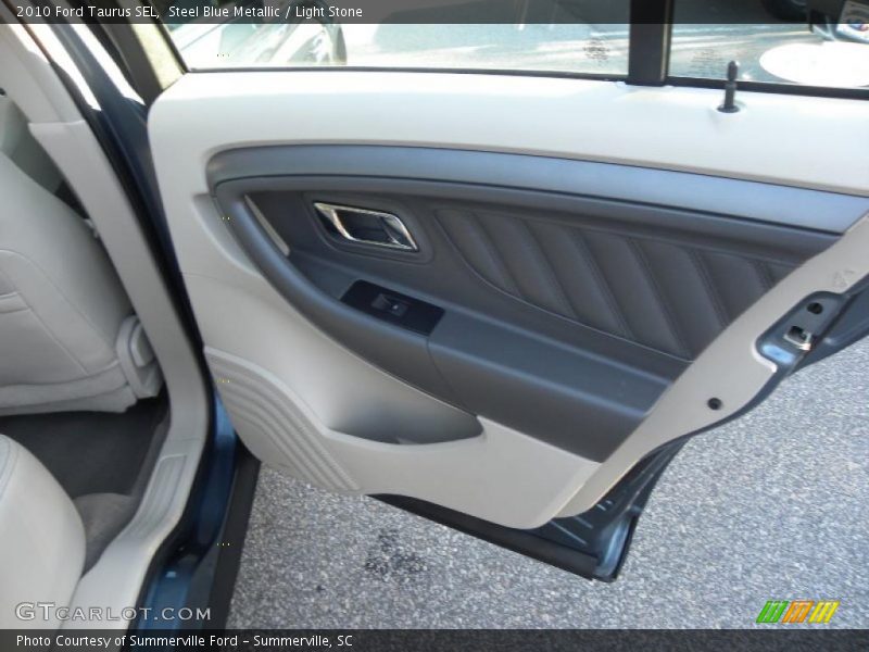 Steel Blue Metallic / Light Stone 2010 Ford Taurus SEL