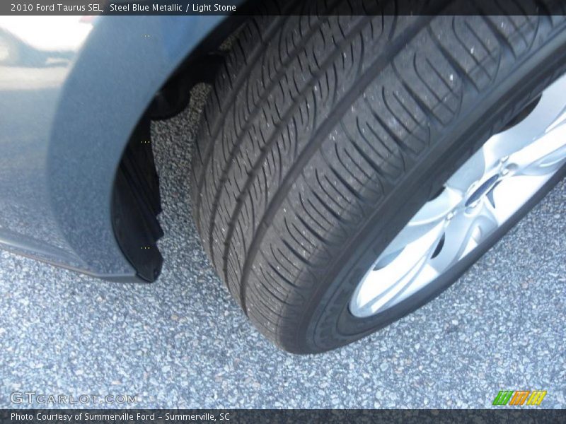Steel Blue Metallic / Light Stone 2010 Ford Taurus SEL