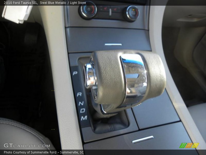 Steel Blue Metallic / Light Stone 2010 Ford Taurus SEL