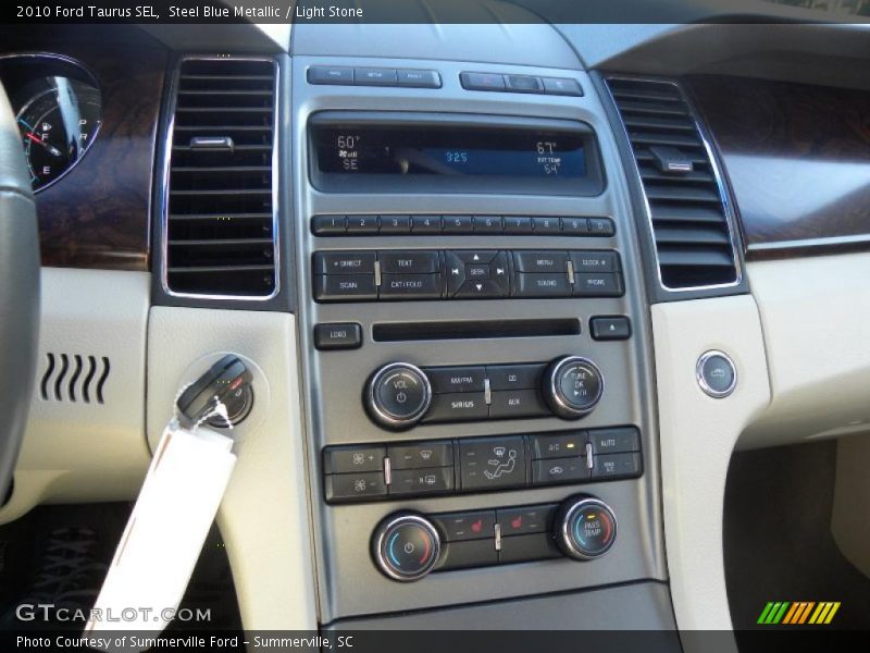 Steel Blue Metallic / Light Stone 2010 Ford Taurus SEL