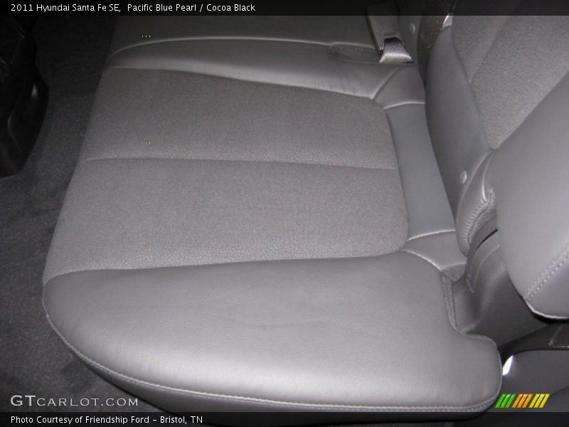 Pacific Blue Pearl / Cocoa Black 2011 Hyundai Santa Fe SE