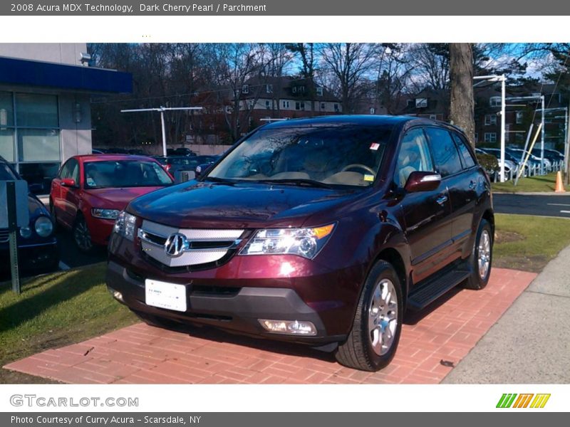 Dark Cherry Pearl / Parchment 2008 Acura MDX Technology