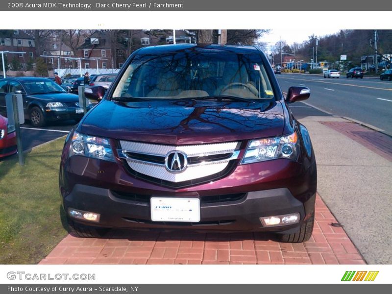 Dark Cherry Pearl / Parchment 2008 Acura MDX Technology