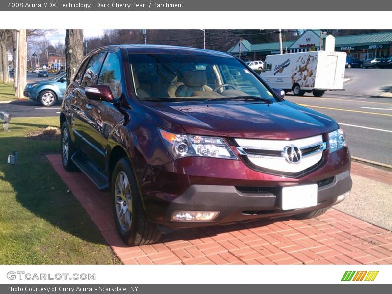 Dark Cherry Pearl / Parchment 2008 Acura MDX Technology