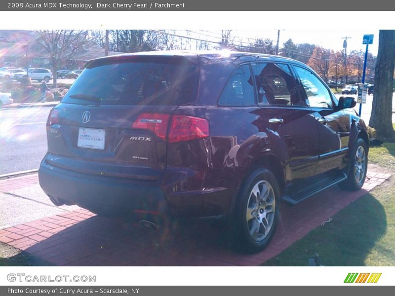 Dark Cherry Pearl / Parchment 2008 Acura MDX Technology